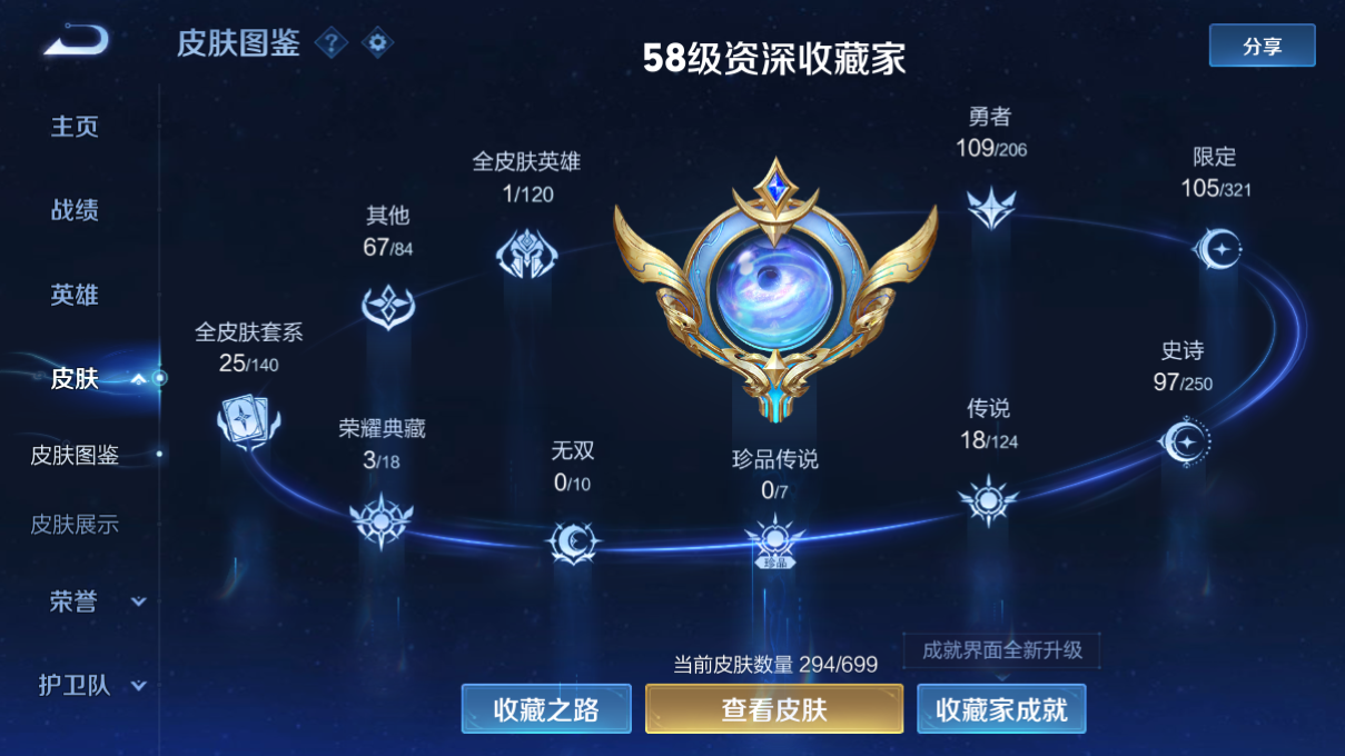 1917541-9-安卓q-贵族9-294皮肤 1星传说 幻海之心 18传说 -4水晶(已兑换) 武则天-武则天 小乔-天鹅之梦 李白-鸣剑曳影 铠-银白咏叹调 孙膑-小动物乐团 李白-凤求凰 桑启